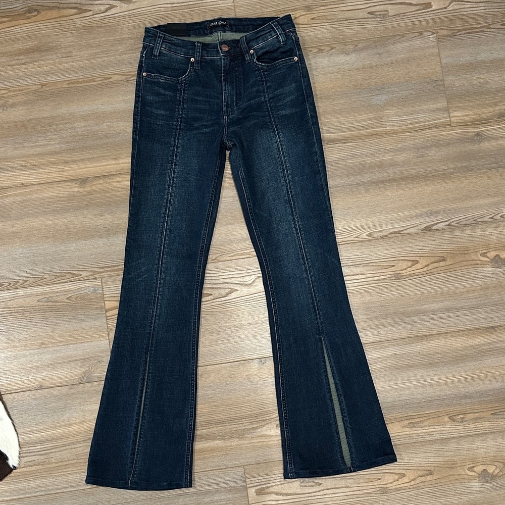 Dear John Dark Blue Flared Women Jeans